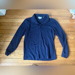 Lacoste Men's Navy Long Sleeve Polo Shirt - Size Small